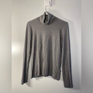 The Limited Women's Silk Cashmere Blend Gray Turtleneck Sweater